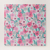 Puzzle Motif Abstrait Pastel Pink (Vertical)