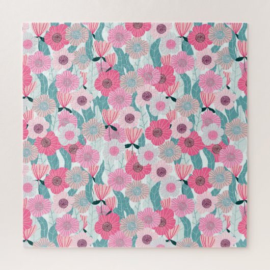Puzzle Motif Abstrait Pastel Pink (Vertical)
