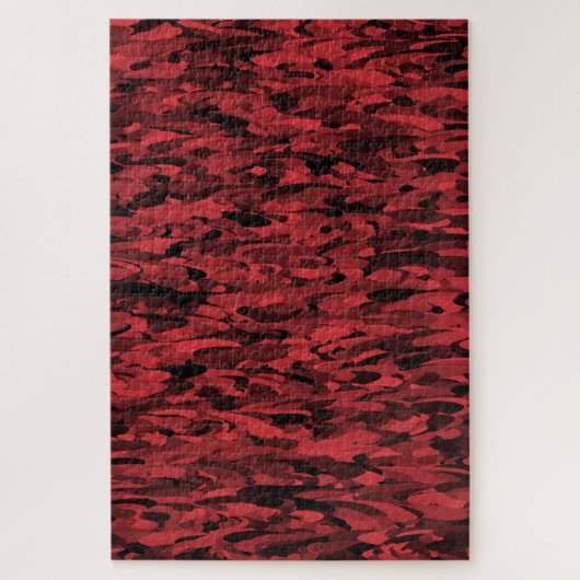 Puzzle Motif Abstrait Rouge Noir (Vertical)