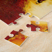 Puzzle Motif Abstrait rouille (Côté)