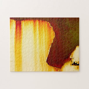 Puzzle Motif Abstrait rouille