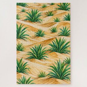 Puzzle Motif Agave Dunes Désertiques