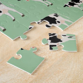 Puzzle Motif animal de ferme de vache (Côté)