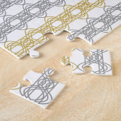 Puzzle Motif argent et or (Côté)