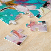 Puzzle Motif Arrière - plan géométrique Abstrait coloré (Côté)