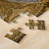 Puzzle Motif Art Déco Argent Et Or (Côté)
