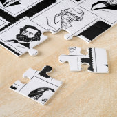 Puzzle Motif avec portraits des plus grands compositeurs (Côté)