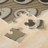 Puzzle Motif Avocat de Style Vintage (Côté)