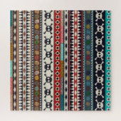Puzzle motif aztèque, design motif transparent (Horizontal)
