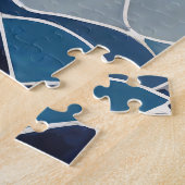 Puzzle Motif blanc bleu 01 (Côté)