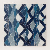 Puzzle Motif blanc bleu 01 (Horizontal)