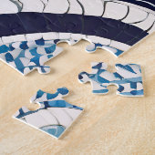 Puzzle Motif blanc bleu 05 (Côté)
