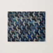 Puzzle Motif bleu et gris d'édredon (Horizontal)