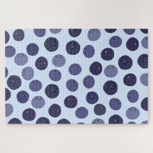 Puzzle Motif Blueberry