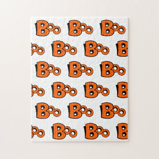 Puzzle Motif Boo Halloween Frustrant (Vertical)