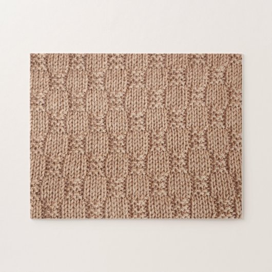 Puzzle Motif Bubble Knit Stitch par Shirley Taylor (Horizontal)