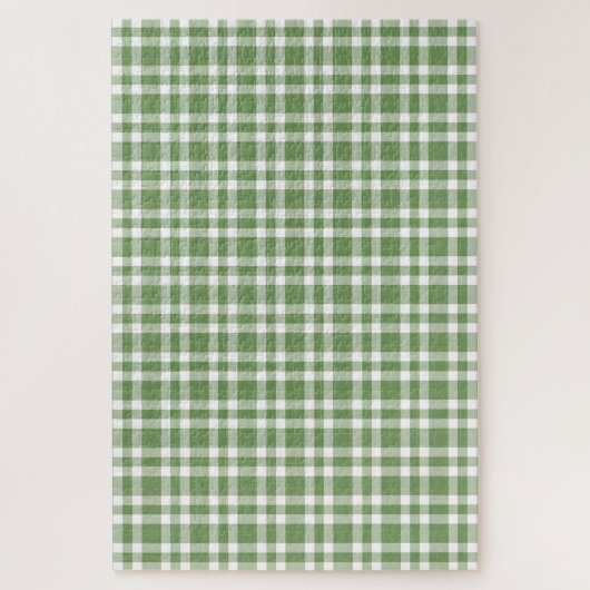 Puzzle Motif carreaux vert blanc (Vertical)