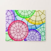 Puzzle Motif Cercles Abstraits colorés (Horizontal)