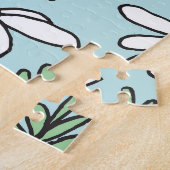 Puzzle Motif Chamomile tiré à la main (Côté)