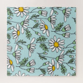 Puzzle Motif Chamomile tiré à la main (Horizontal)