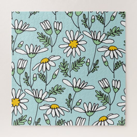 Puzzle Motif Chamomile tiré à la main (Vertical)