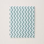 Puzzle Motif Chevron ZigZag dans Mint Green (Vertical)