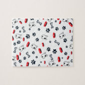 Puzzle Motif chien blanc (Horizontal)