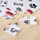 Puzzle Motif chien blanc (Côté)