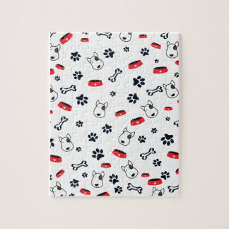 Puzzle Motif chien blanc