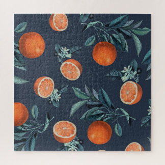 Puzzle Motif citron et feuille VI