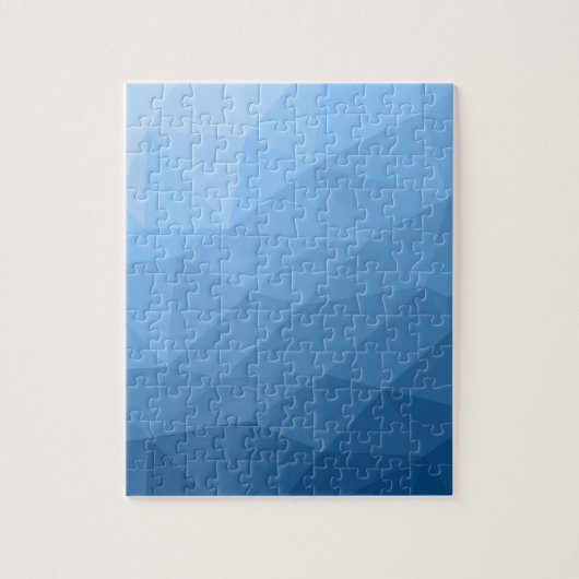 Puzzle Motif classique bleu géométrique en maillage sombr (Vertical)