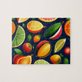 Puzzle Motif coloré de fruits exotiques (Horizontal)