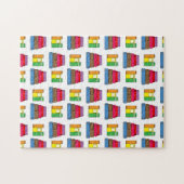 Puzzle Motif Coloré Pile Livre (Horizontal)