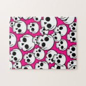 Puzzle Motif crâne rose (Horizontal)