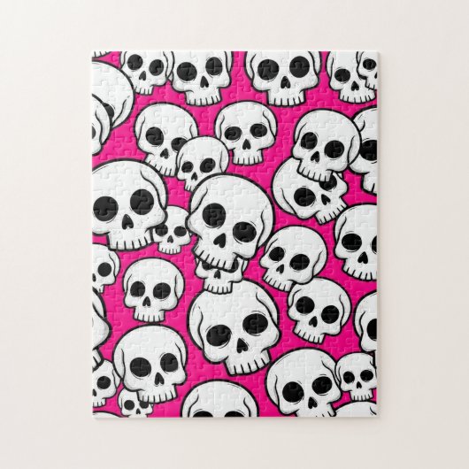 Puzzle Motif crâne rose (Vertical)