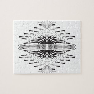 Puzzle motif créatif artistique frontière