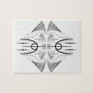 Puzzle motif créatif artistique frontière