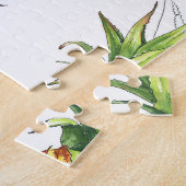 Puzzle Motif d'ananas d'été, design sans soudure. (Côté)