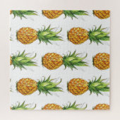 Puzzle Motif d'ananas d'été, design sans soudure. (Horizontal)
