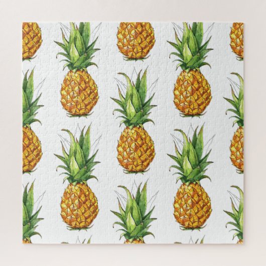 Puzzle Motif d'ananas d'été, design sans soudure. (Vertical)