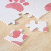 Puzzle Motif d'aquarelle Cat Paws (Côté)