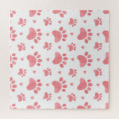 Puzzle Motif d'aquarelle Cat Paws (Horizontal)