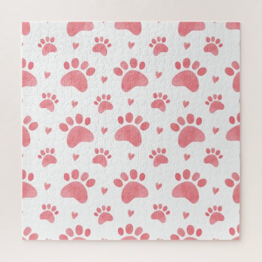 Puzzle Motif d'aquarelle Cat Paws (Vertical)