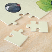 Puzzle Motif d'aquarelle de framboise, curry (Côté)