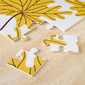 Puzzle Motif d'automne des Feuilles d'érable d'or (Côté)
