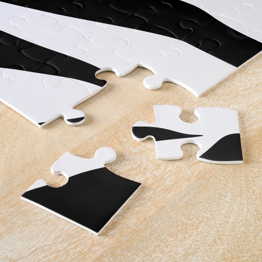 Puzzle Motif de bandes d'impression Zebra (Côté)