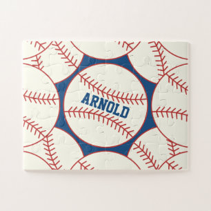 Puzzle Motif de baseball - Personnalisé