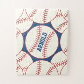 Puzzle Motif de baseball - Personnalisé (Vertical)