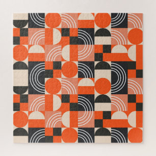 Puzzle Motif de bloc de couleur géométrique lumineux.