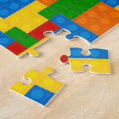 Puzzle Motif de blocs de construction en plastique (Côté)
